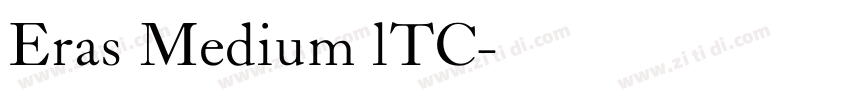 Eras Medium lTC字体转换